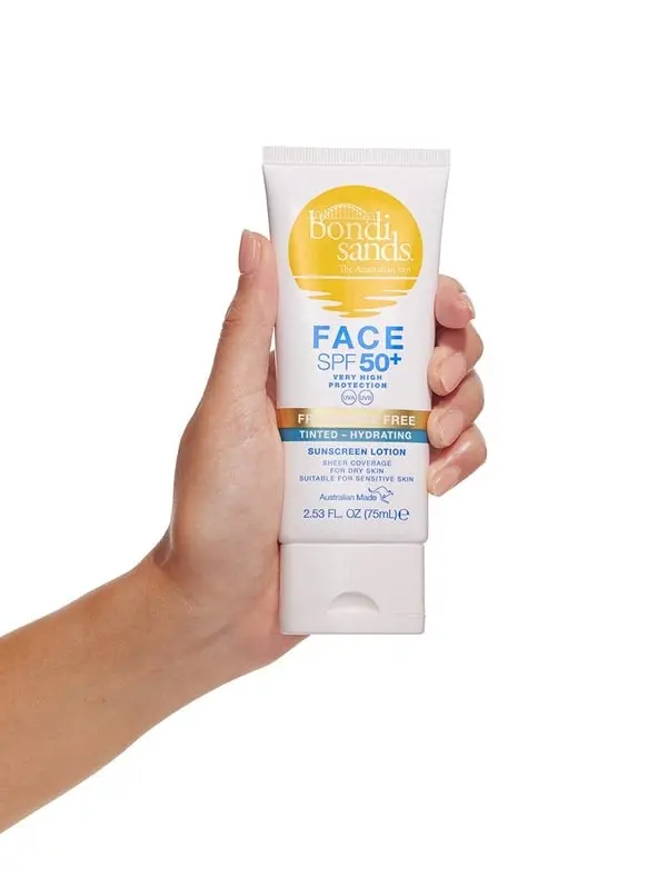 Bondi Sands SPF 50+ Fragrance Free Hydrating Tinted Face Lotion 75ml