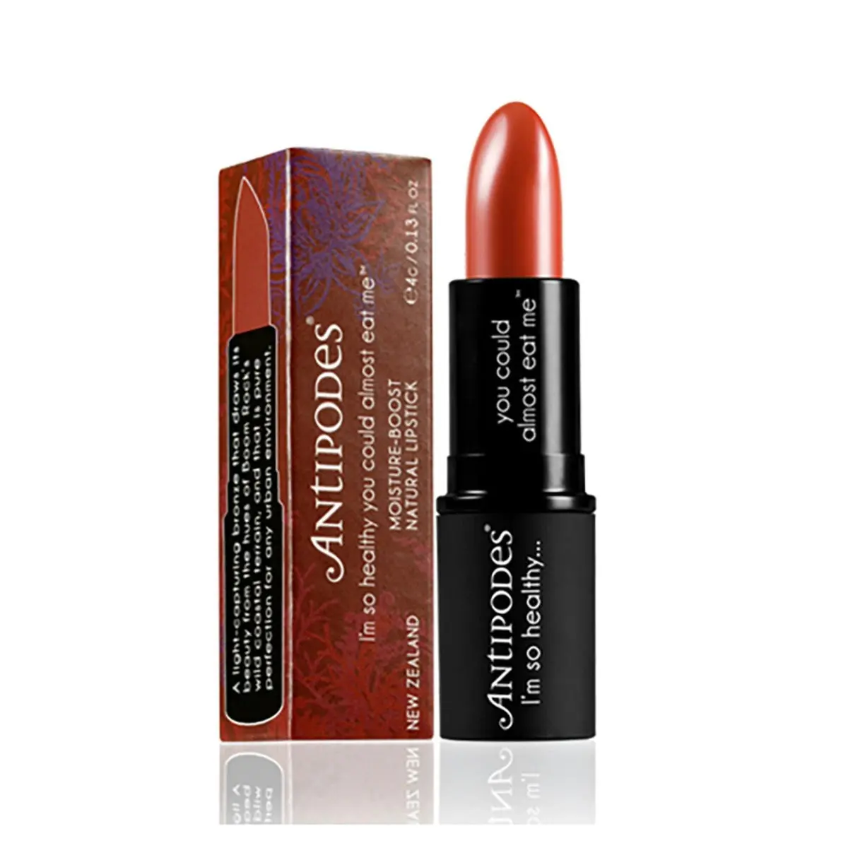 Antipodes Moisture-boost Natural Lipstick Boom Rock Bronze 4g