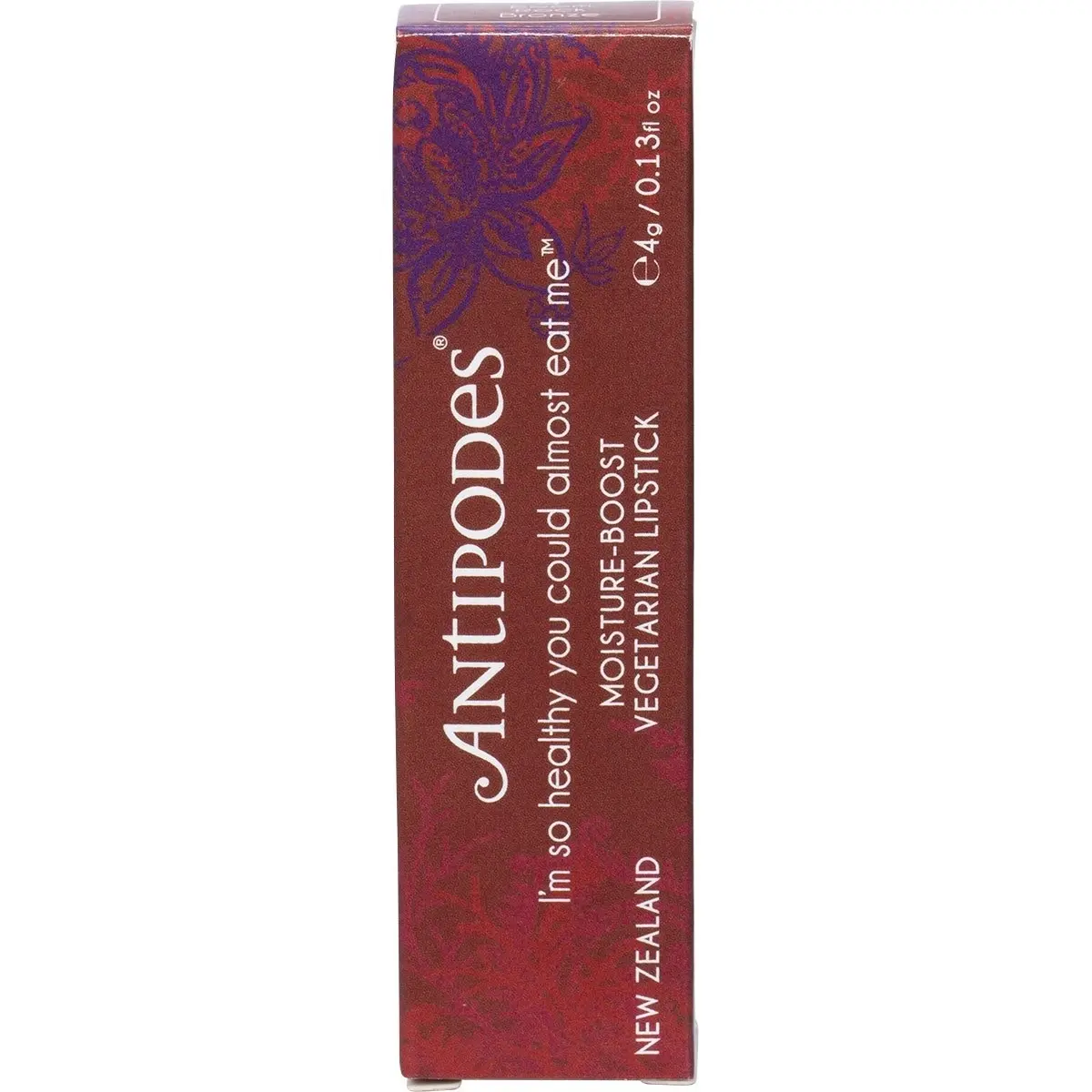 Antipodes Moisture-boost Natural Lipstick Boom Rock Bronze 4g