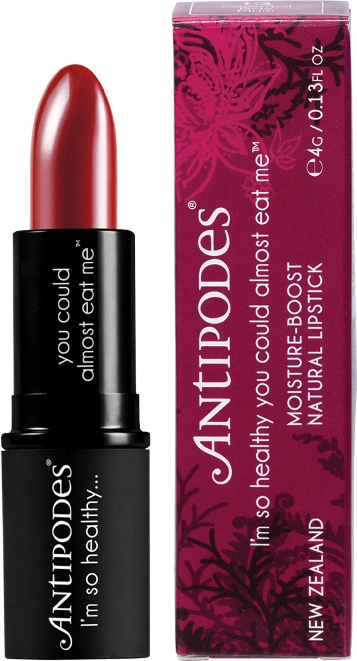 Antipodes Moisture-boost Natural Lipstick Oriental Bay Plum 4g