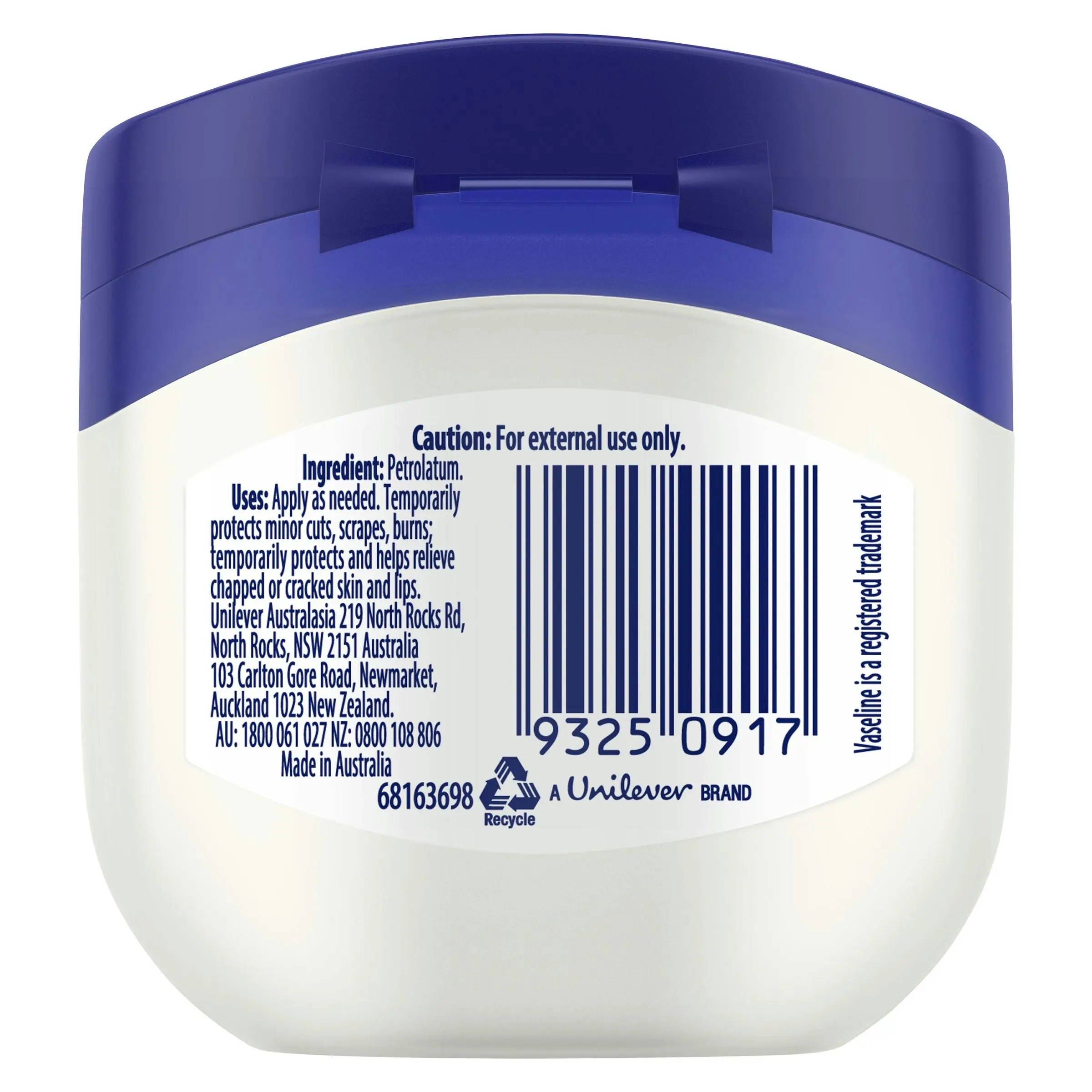 Vaseline Petroleum Jelly 50g Jar