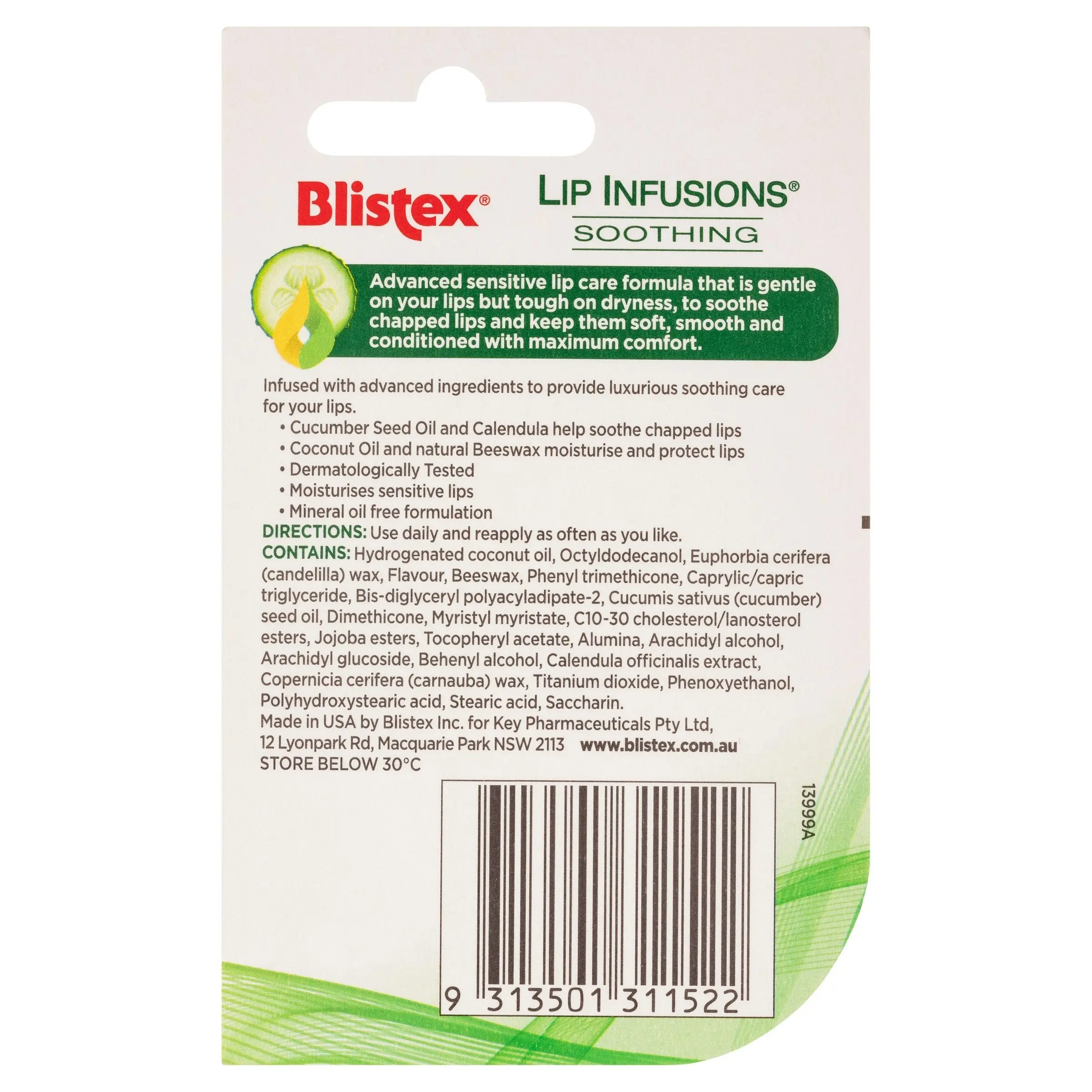 Blistex Lip Infusion Soothing 3.7g