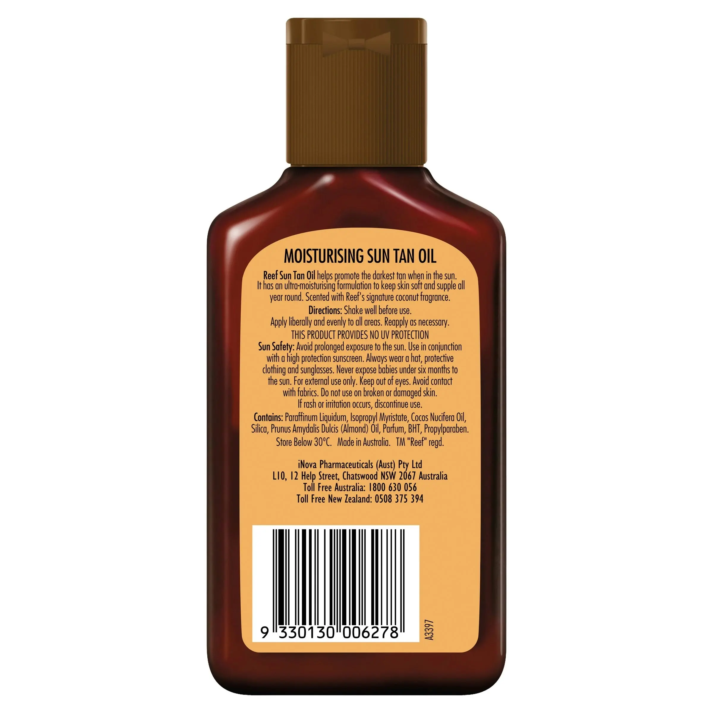 Reef Dark Sun Tan Coconut Oil No SPF 125ml