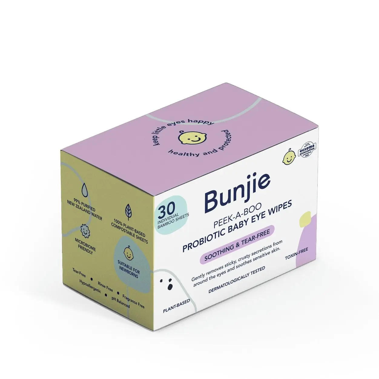 Bunjie Probiotic Baby Eye Wipes 30s