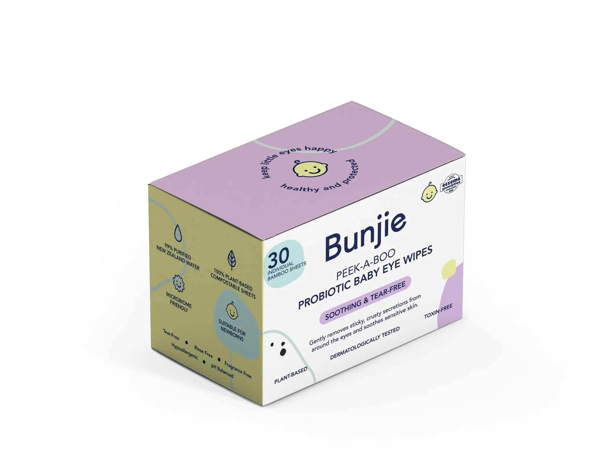 Bunjie Probiotic Baby Eye Wipes 30s