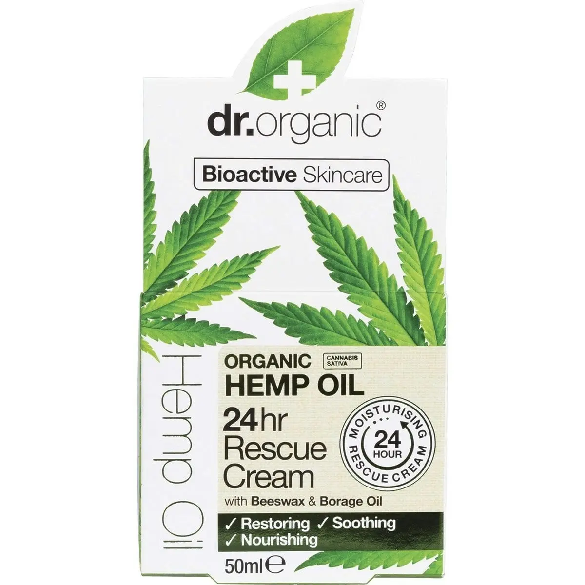 Dr Organic Rescue Cream Organic Hemp Oil 50ml