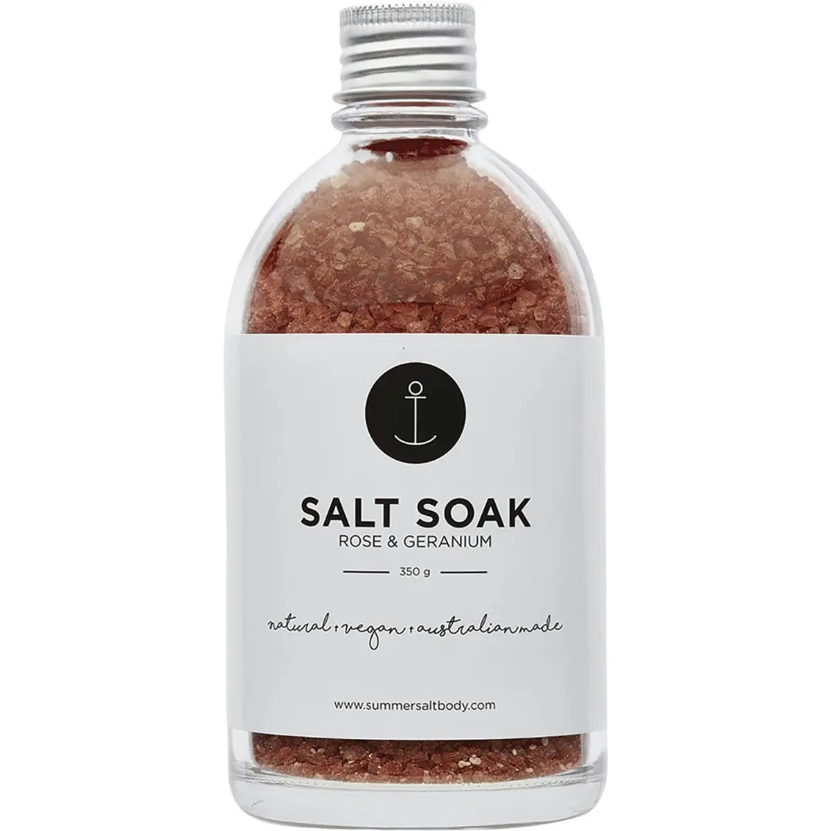 SUMMER SALT BODY Salt Soak Rose & Geranium 350g