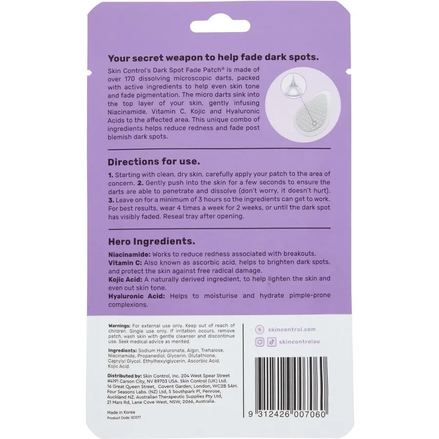 Skin Control Dark Spot Microdart Fade Patch 9 Pack