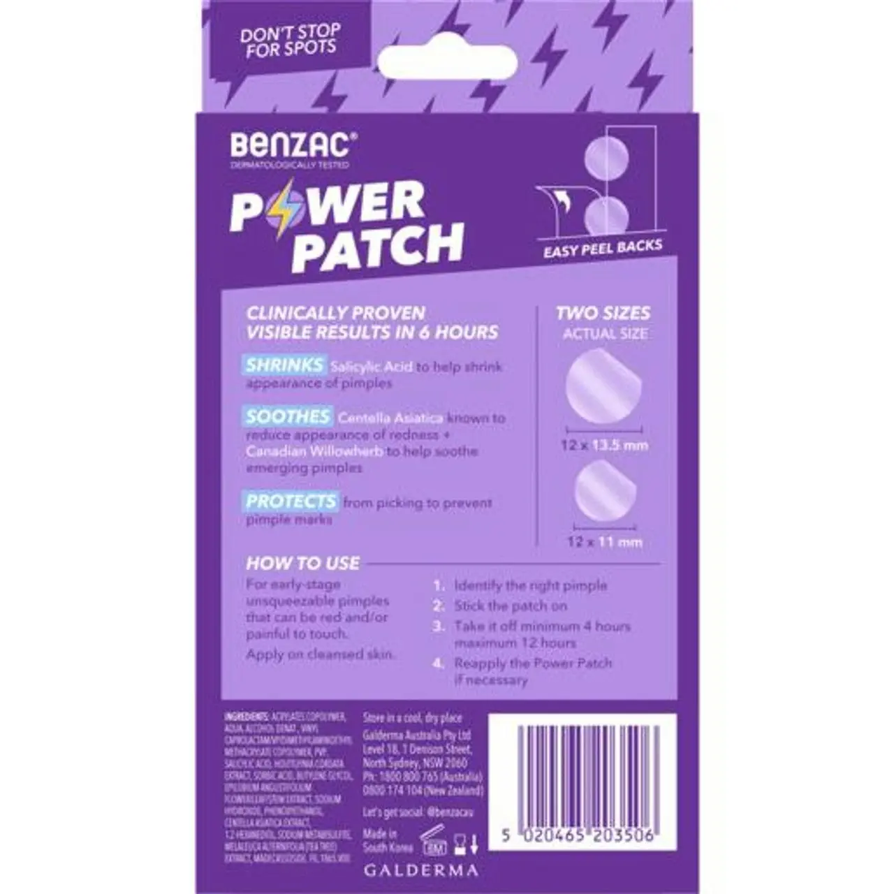 Benzac Power Patch 24 Pack