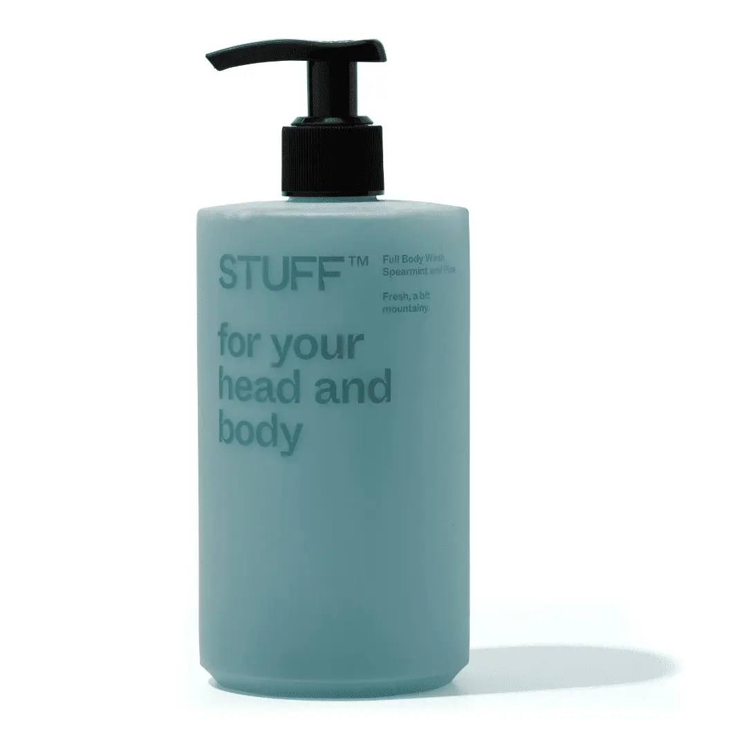 STUFF Men's Body Wash & Shampoo Spearmint & Pine 450ml