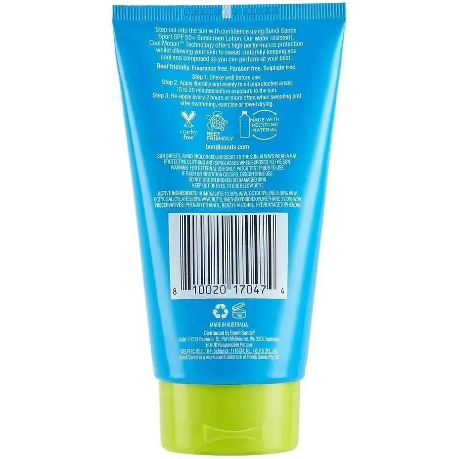 Bondi Sands Sport SPF 50+ Sunscreen Lotion 150ml