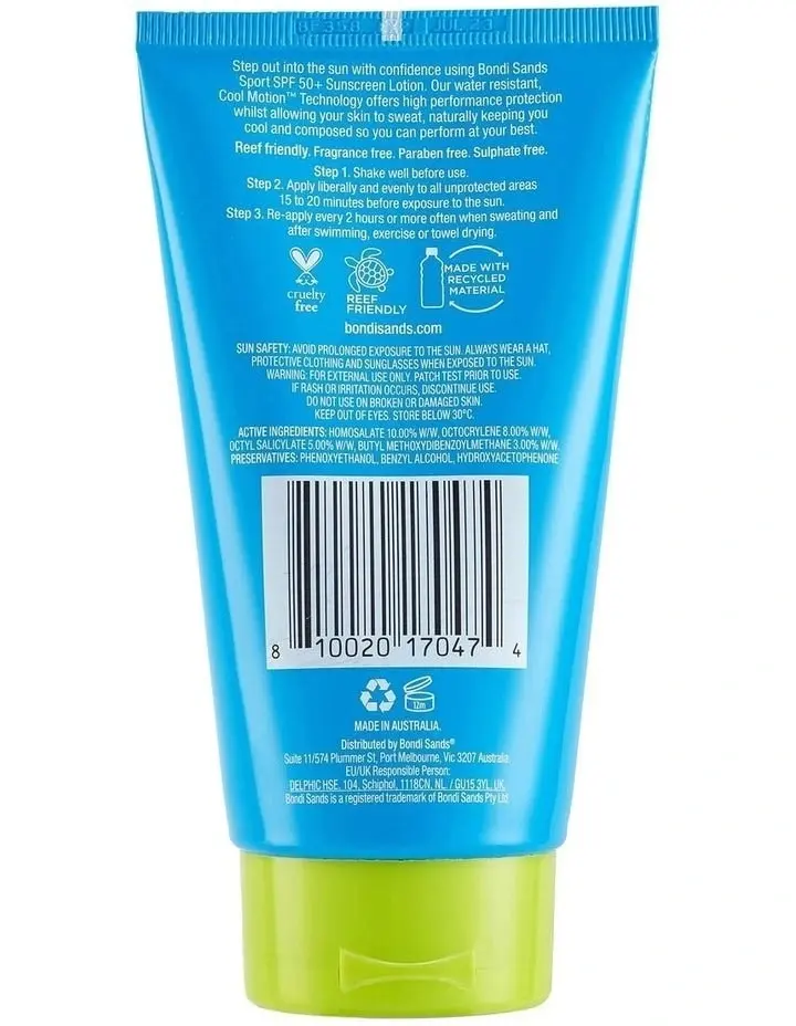 Bondi Sands Sport SPF 50+ Sunscreen Lotion 150ml