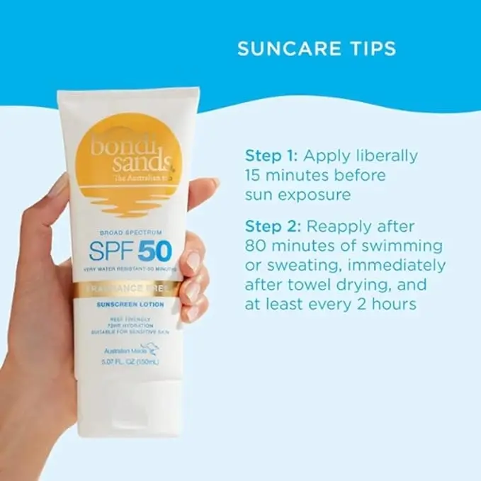 Bondi Sands SPF 50+ Sunscreen Lotion Fragrance Free 150ml