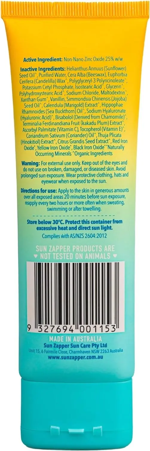 Sun Zapper Pure Zinc 25% 100ml