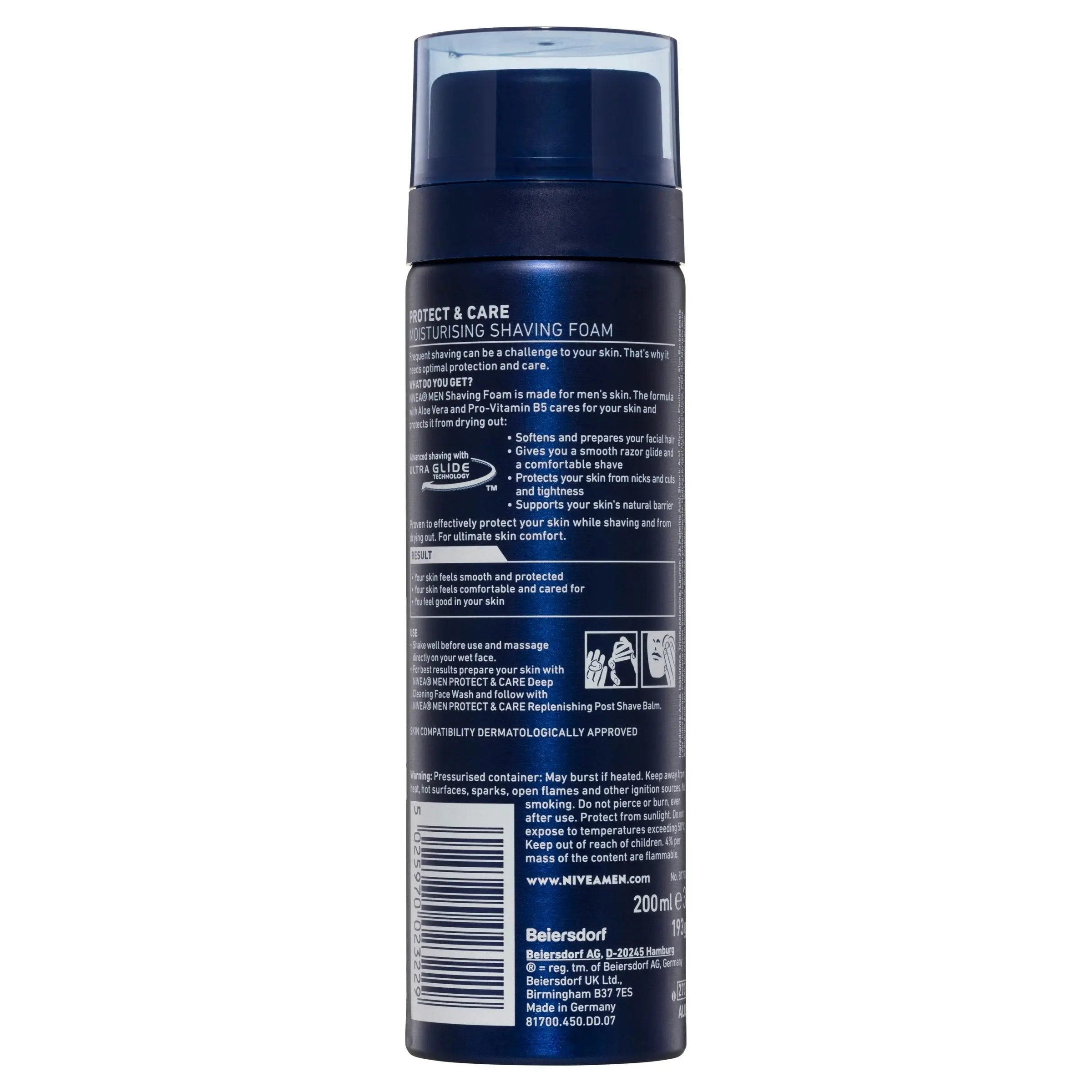 Nivea for Men Shaving Foam Moisturising 200ml