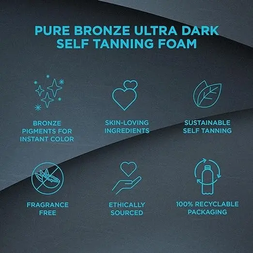 Bondi Sands Pure Bronze Ultra Dark Self Tan Foaming Water 200ml