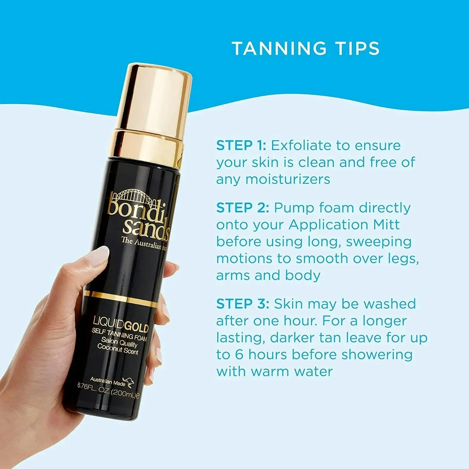 Bondi Sands Self Tanning Foam Liquid Gold 200ml