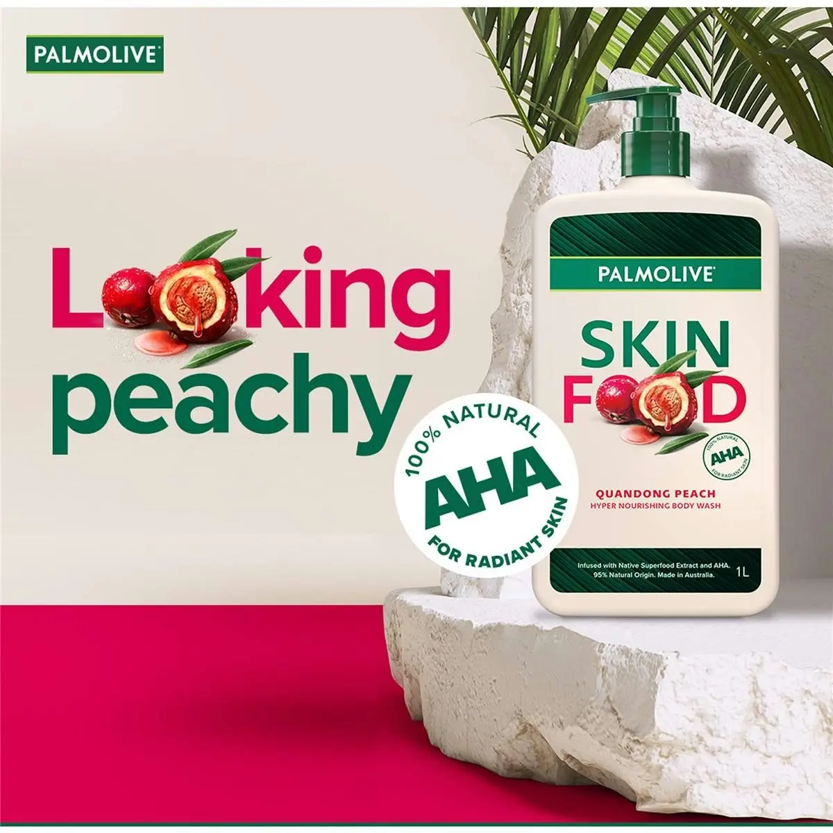 Palmolive Body Wash Skin Food Plum 1l