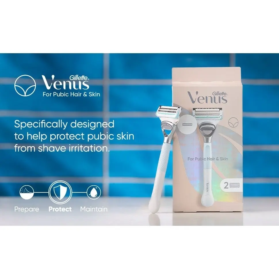 Gillette Venus For Pubic Hair & Skin 2 Blade Refills