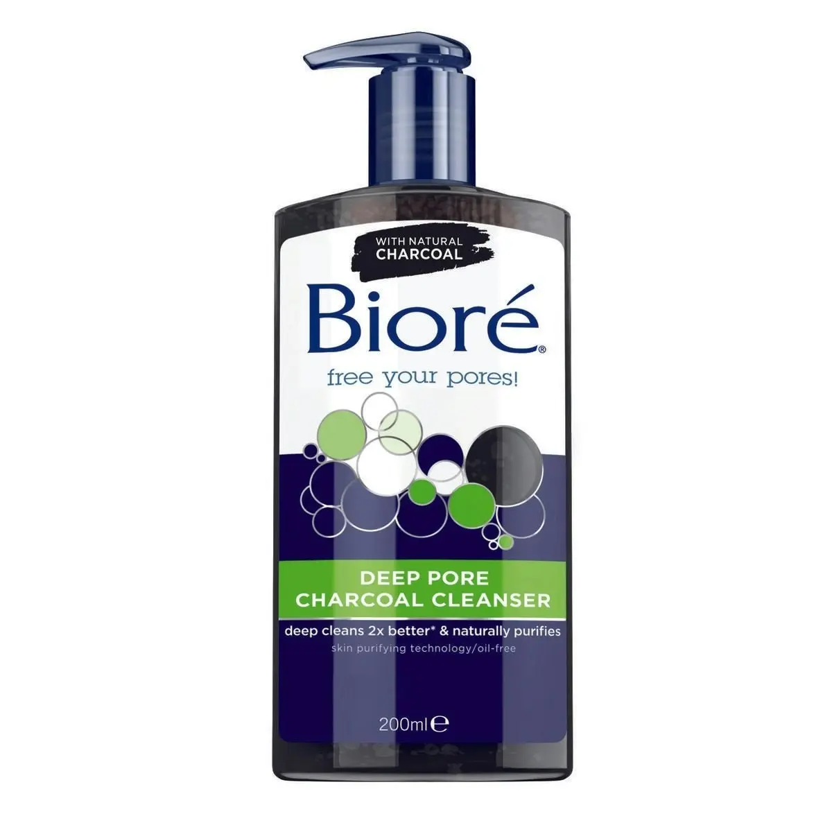 Biore Deep Pore Charcoal Cleanser 200ml