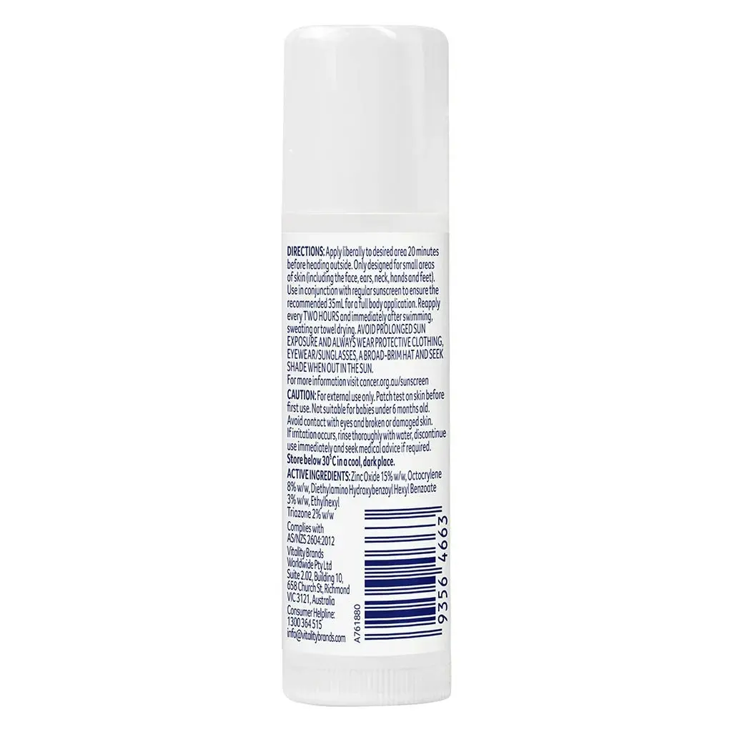 Cancer Council Sport Zinc Stick White SPF50+ 12g