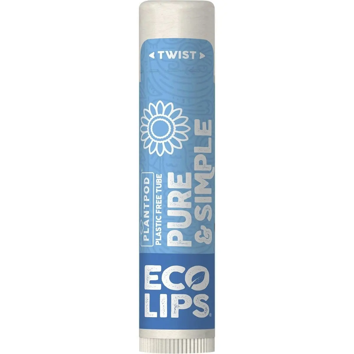 Eco Lips Lip Balm Pure & Simple - Vanilla 4.25g 24PK