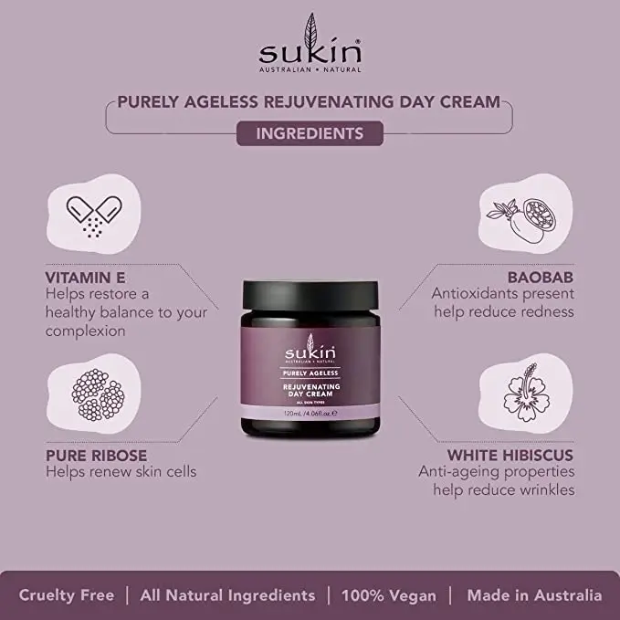 Sukin Purely Ageless Rejuvenating Day Cream 120ml