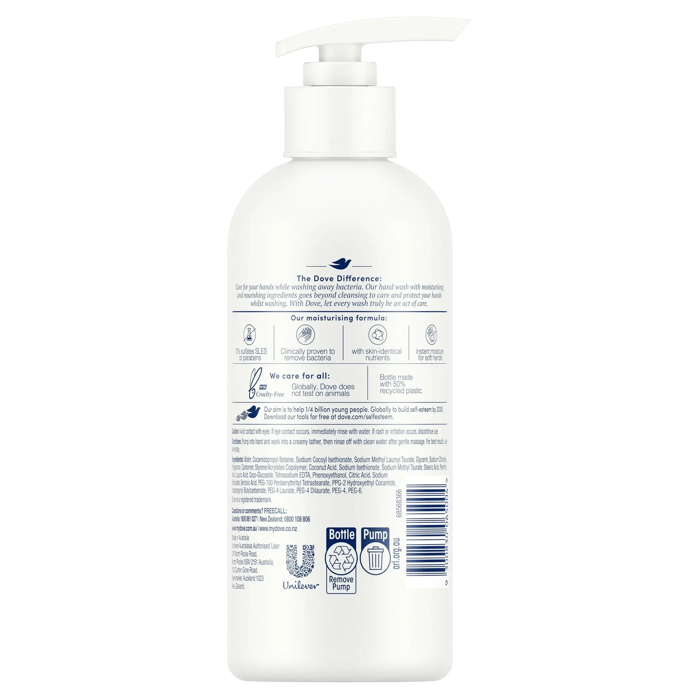 Dove Care & Protect Hand Wash Soap Hydrating Care 330 ML