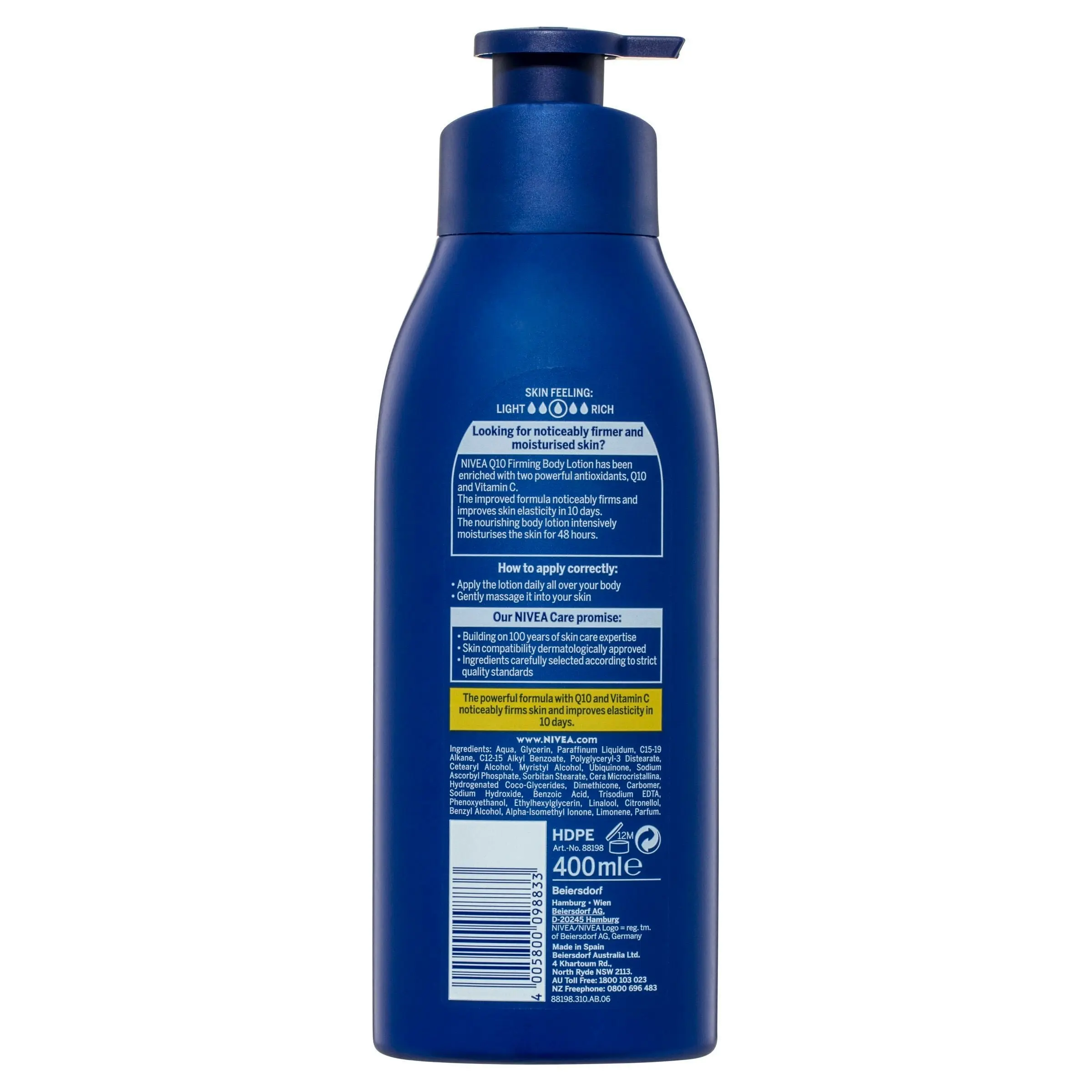 Nivea Body Rich Firming Q10 Plus Vitamin C Body Lotion 400ml