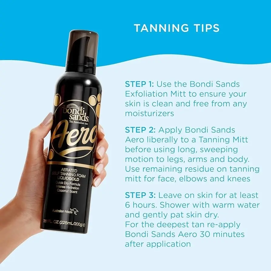 Bondi Sands Aero Self Tanning Foam Liquid Gold 225ml