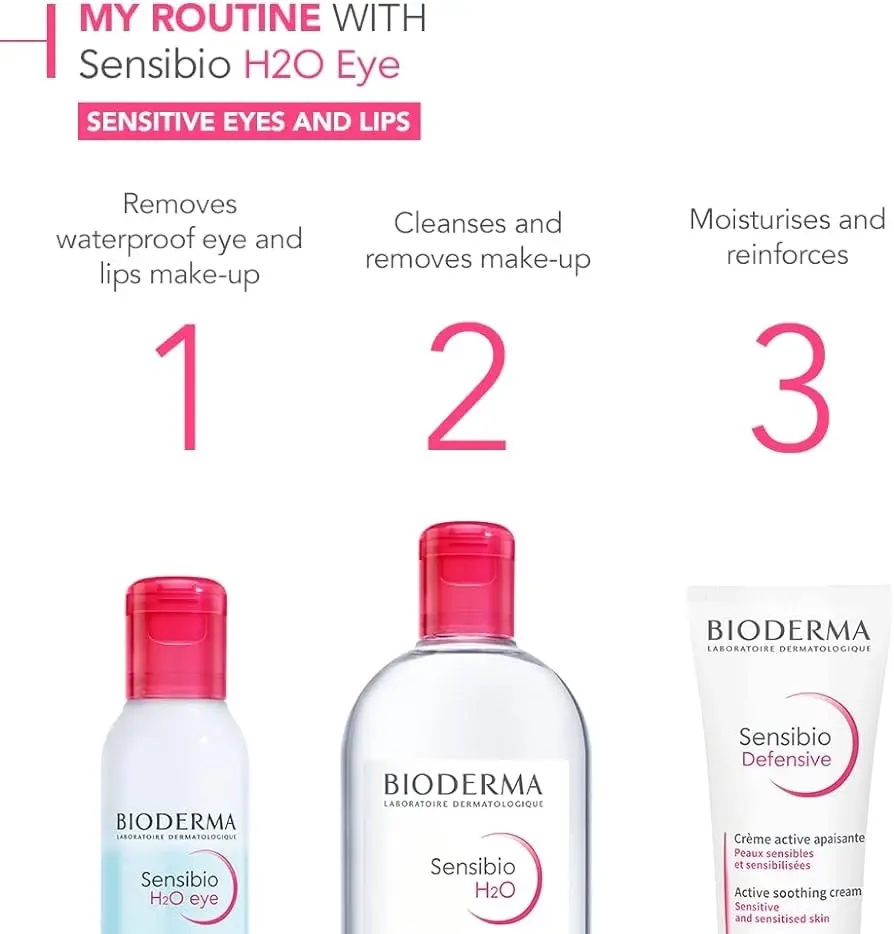 Bioderma Sensibio H2O Eye Biphasic Micellar Waterproof Makeup Remover 125ml