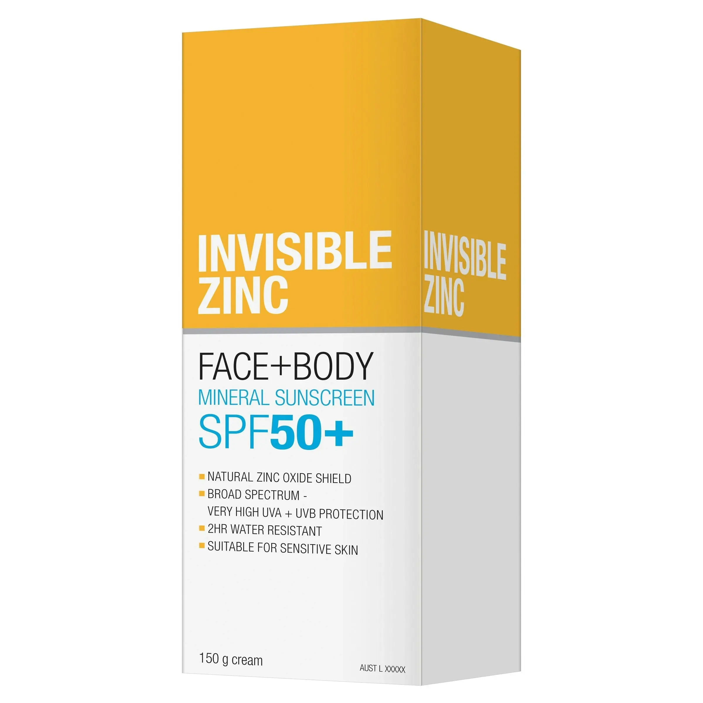 Invisible Zinc Face & Body SPF 50+ 150g