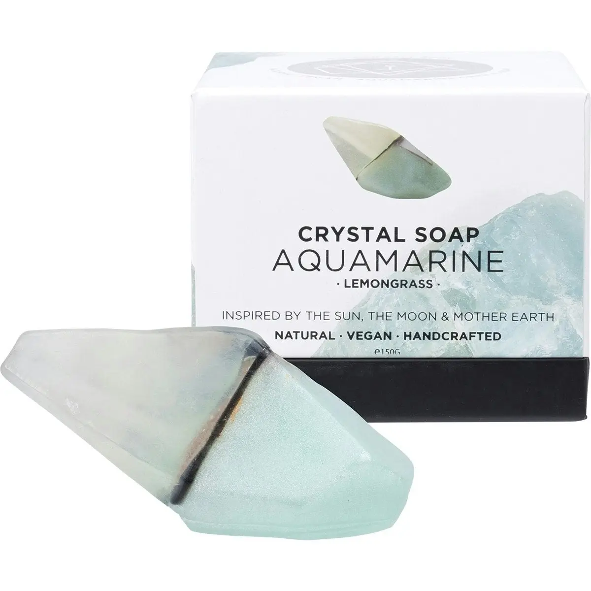 SUMMER SALT BODY Crystal Soap Aquamarine - Lemongrass 155g