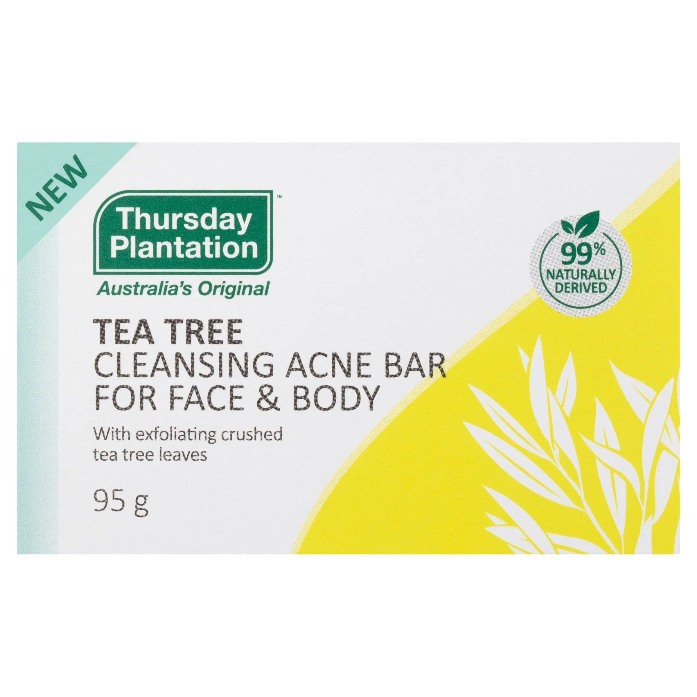 Thursday Plantation Tea Tree Cleansing Acne Bar for Face & Body 95g