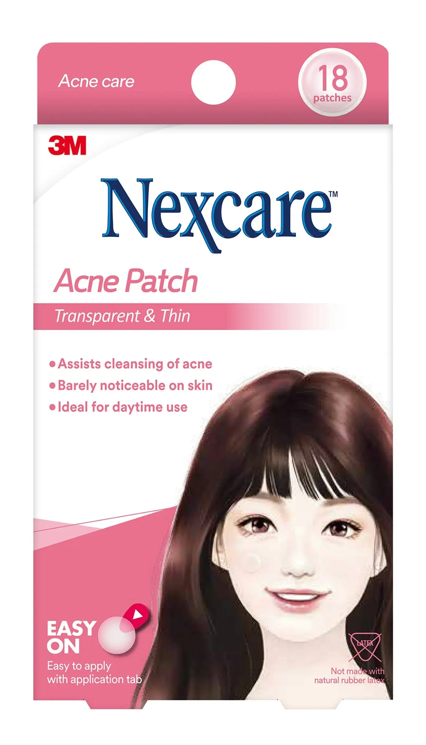 Nexcare Acne Patch Transparent & Thin 18 pack