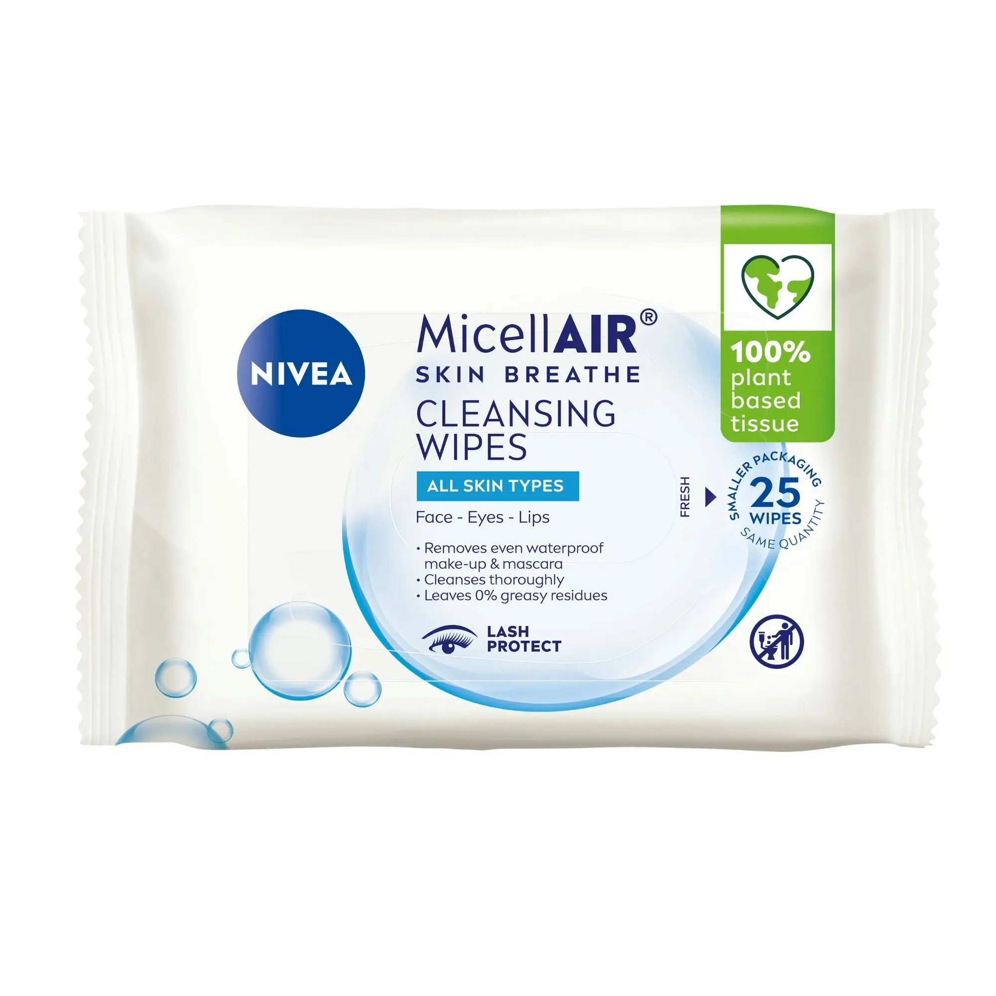 Nivea Daily Essentials Micellar Wipes 25 Pack