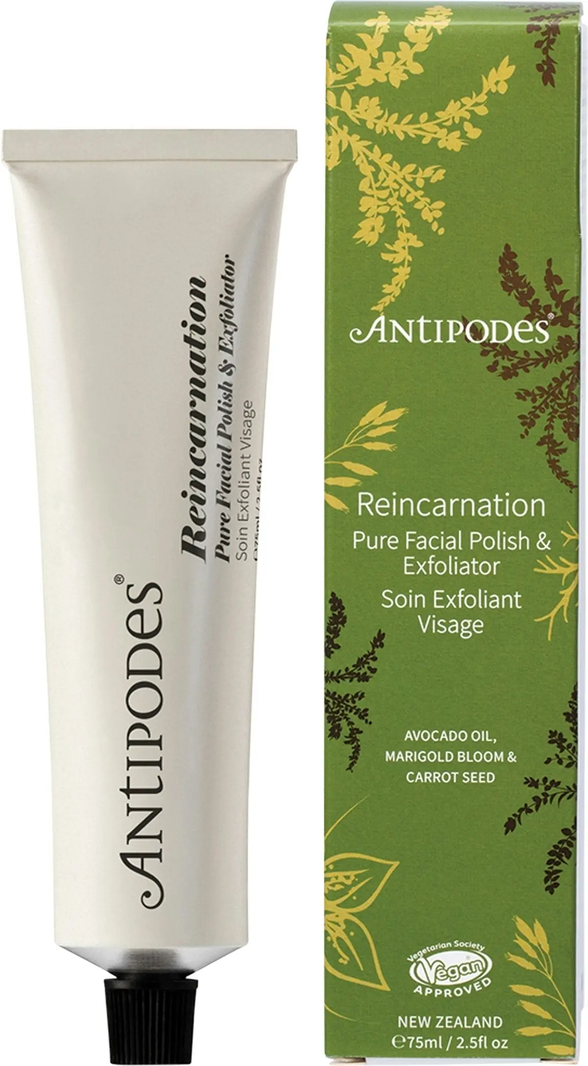 Antipodes Reincarnation Pure Facial Polish & Exfoliator 75ml