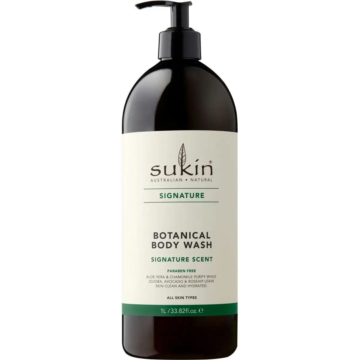 Sukin Signature Scent Botanical Body Wash Pump 1l