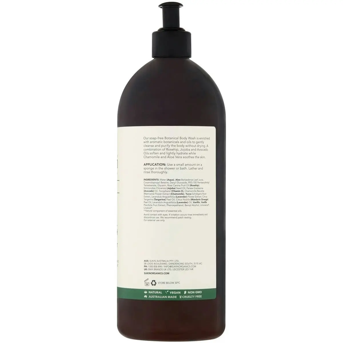 Sukin Signature Scent Botanical Body Wash Pump 1l