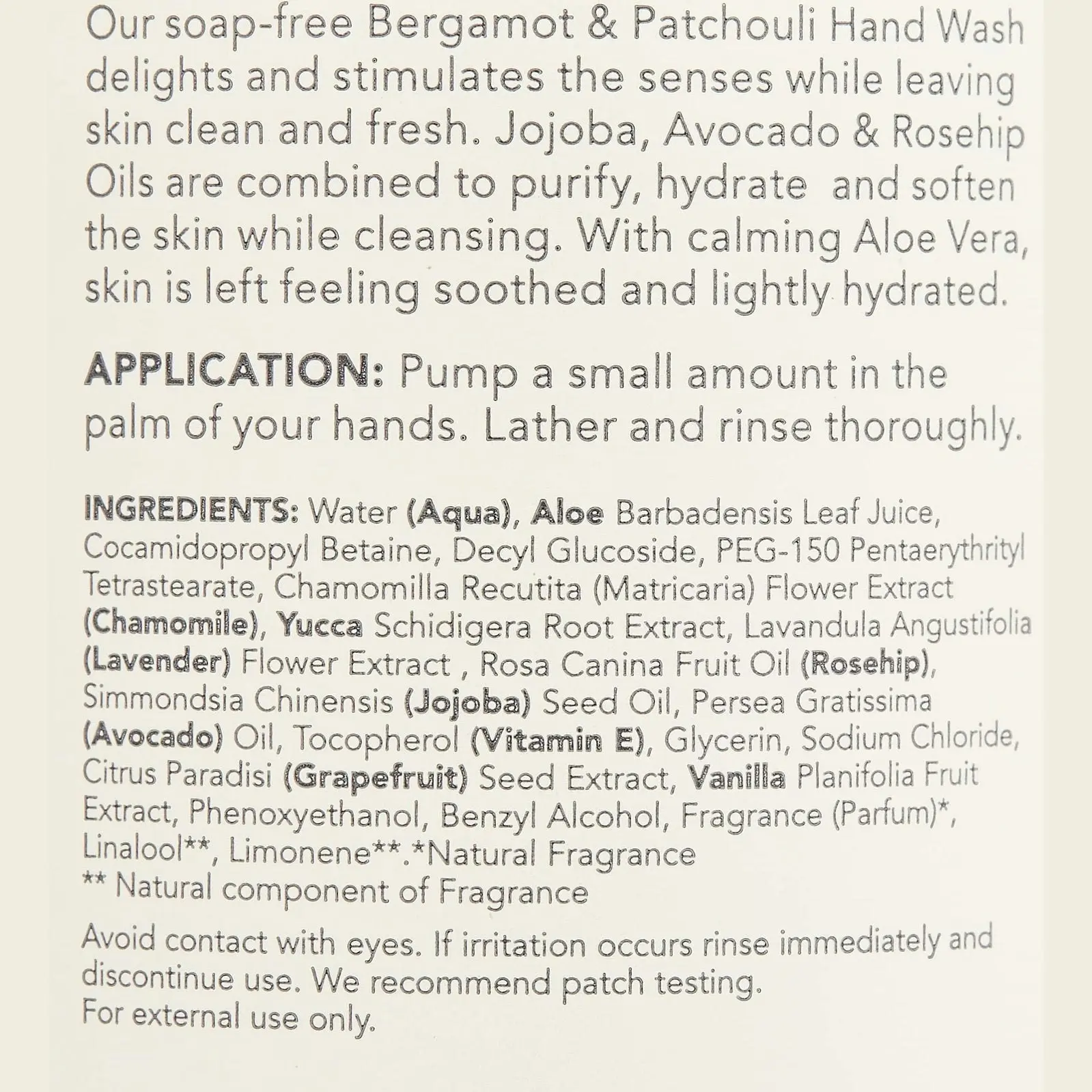 Sukin Cleansing Hand Wash Bergamot & Patchouli Pump 500ml