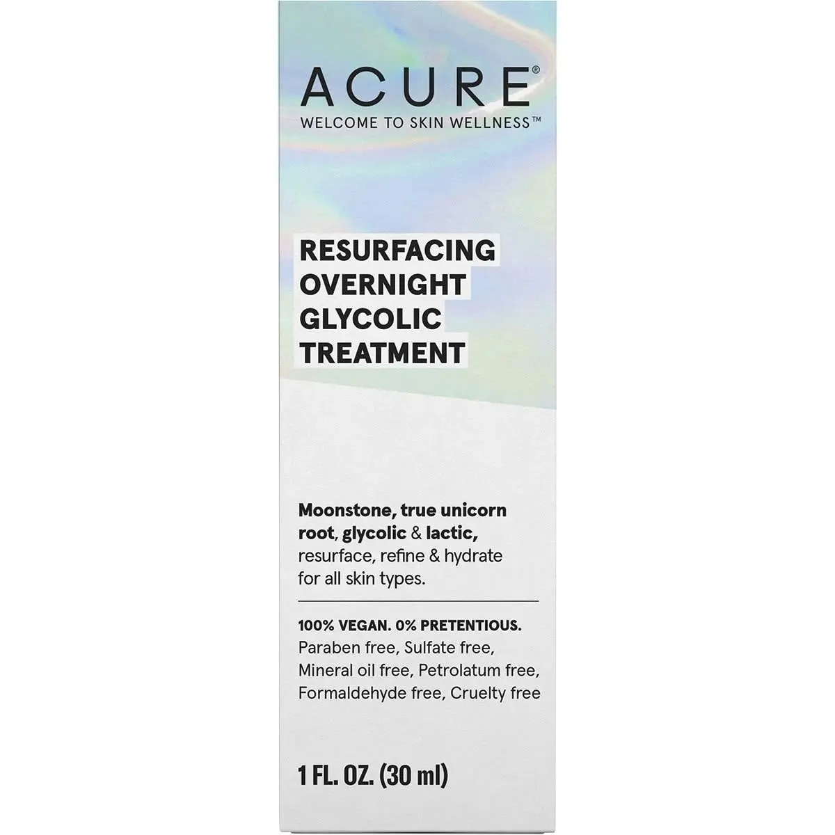 Acure Resurfacing Overnight Glycolic Treatment 30ml