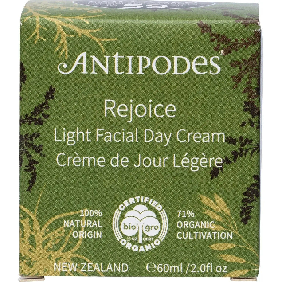 Antipodes Organic Rejoice Light Facial Day Cream 60ml