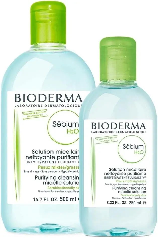 Bioderma Sebium H2O Purifying Micellar Water Cleanser for Oily Skin 500ml