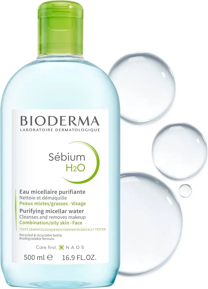 Bioderma Sebium H2O Purifying Micellar Water Cleanser for Oily Skin 500ml