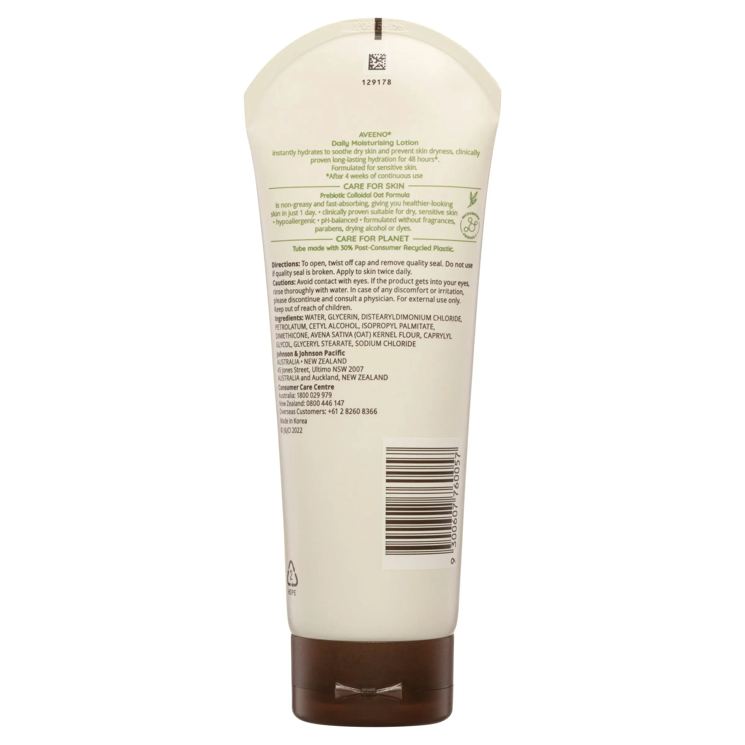 Aveeno Active Naturals Daily Moisturising Fragrance Free Lotion 225ml