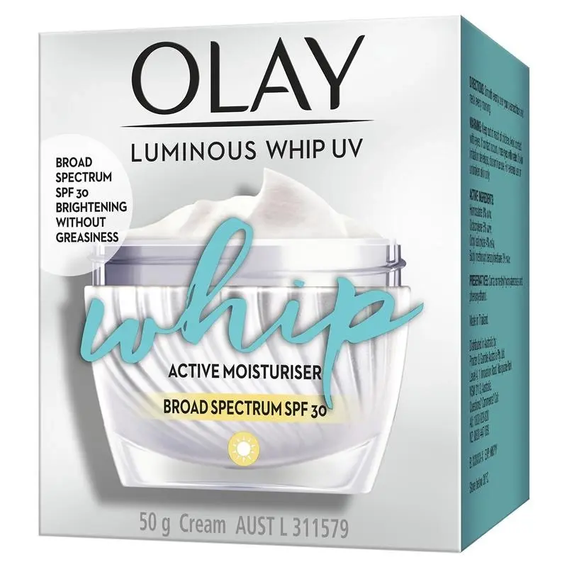 Olay Luminous Whip UV SPF Face Cream Moisturiser 50g