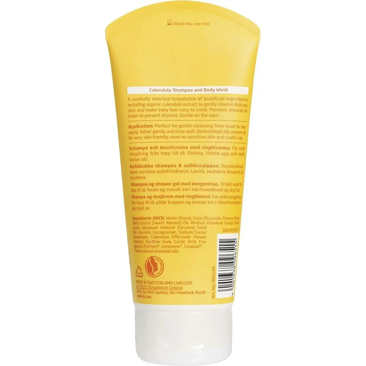 Weleda Baby Shampoo & Body Wash Calendula 200ml