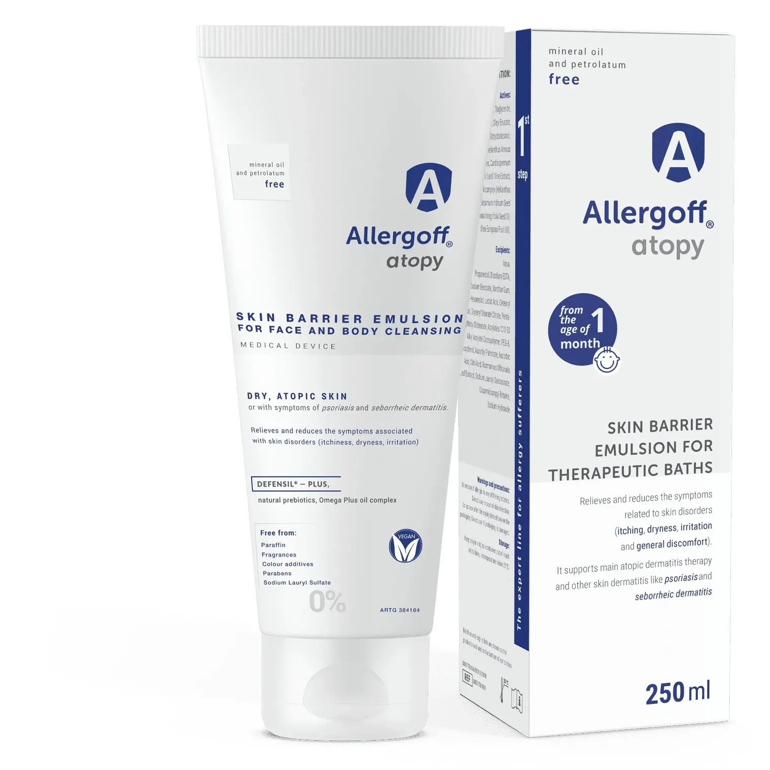 Allergoff Atopy Skin Barrier Emulsion for Gentle Face and Body Cleansing 250ml