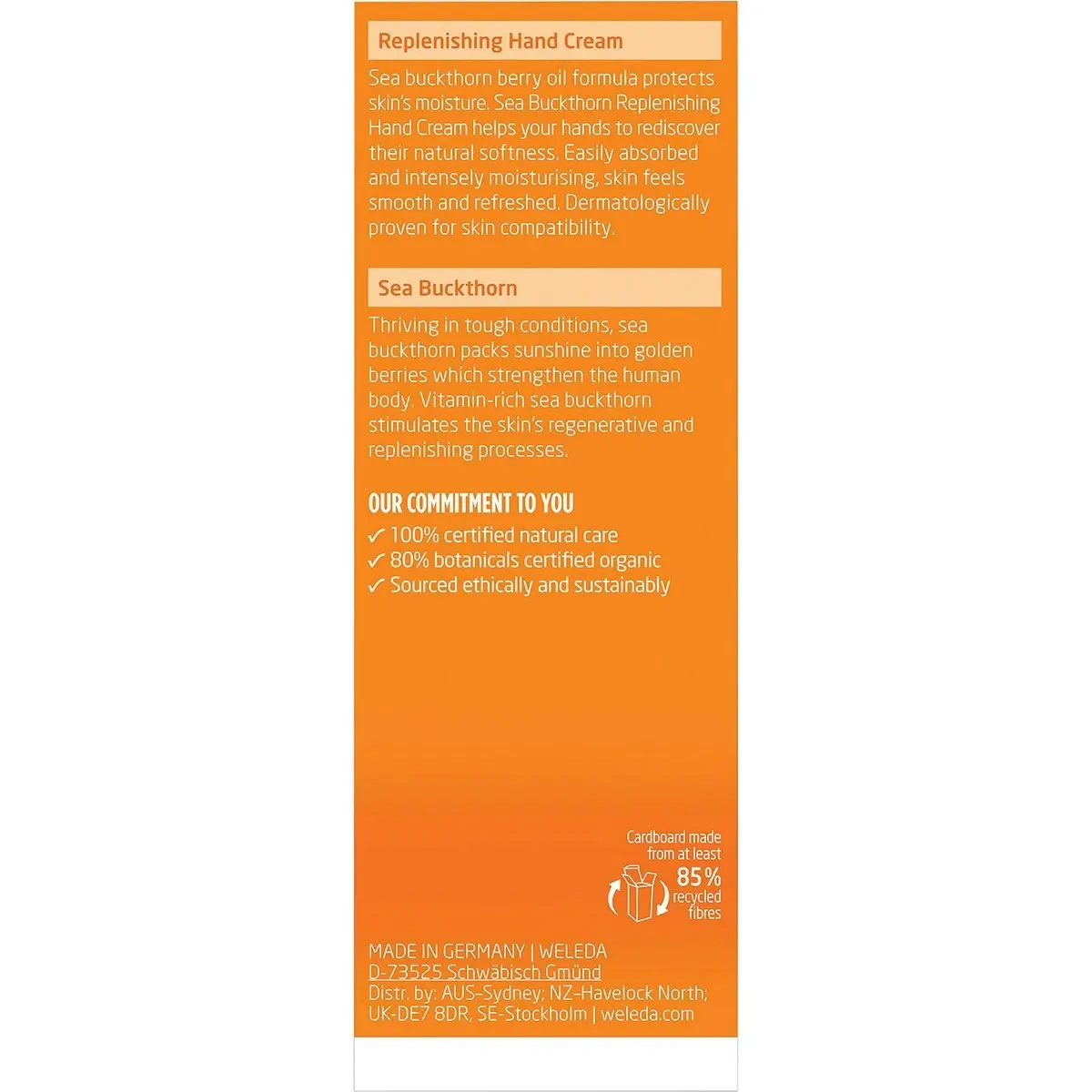 Weleda Hand Cream Sea Buckthorn 50ml