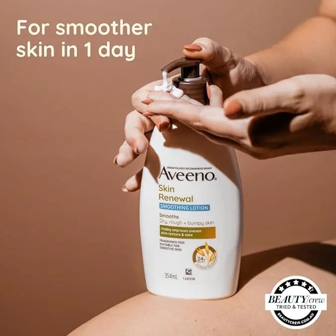 Aveeno Skin Renewal Smoothing Fragrance Free Body Lotion 354ml